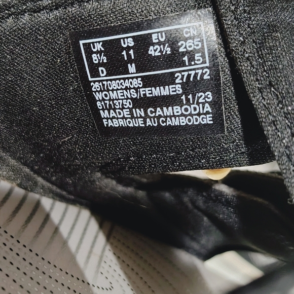 Clarks Cloudstepper Breeze Black and White Slide Sandals Size 11M - Picture 9 of 13